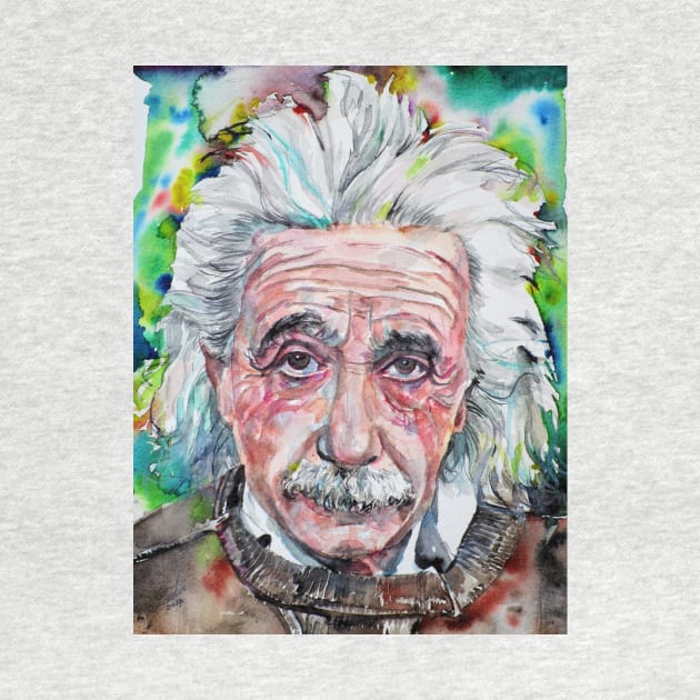 ALBERT EINSTEIN - watercolor portrait .12 by lautir